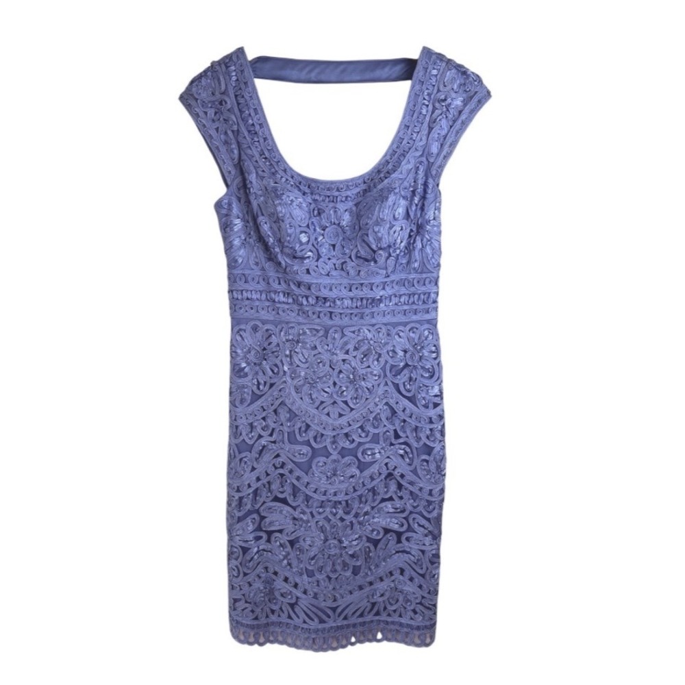 Sue Wong Dress Size 6 Embroidered Cocktail Party‎ Sheath Knee-Length Event